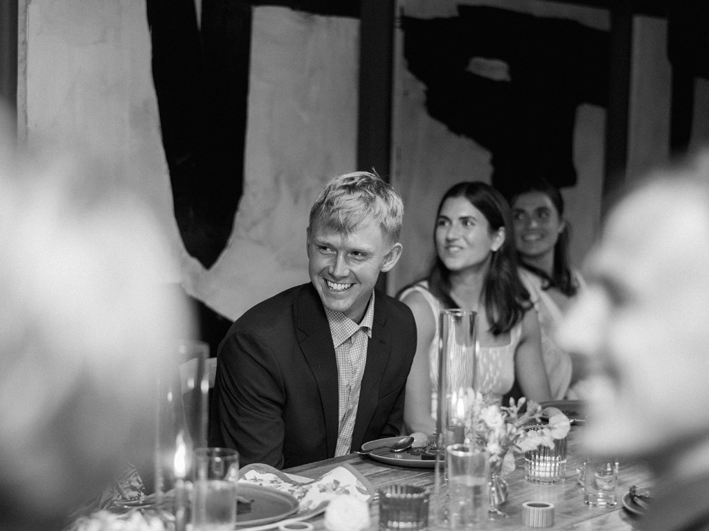 Clients around a dinner table